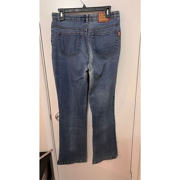 Prince Bright Jeans Womens Bootcut Stretch Flared Denim Blue Medium Wash Size 32 - Picture 6 of 10